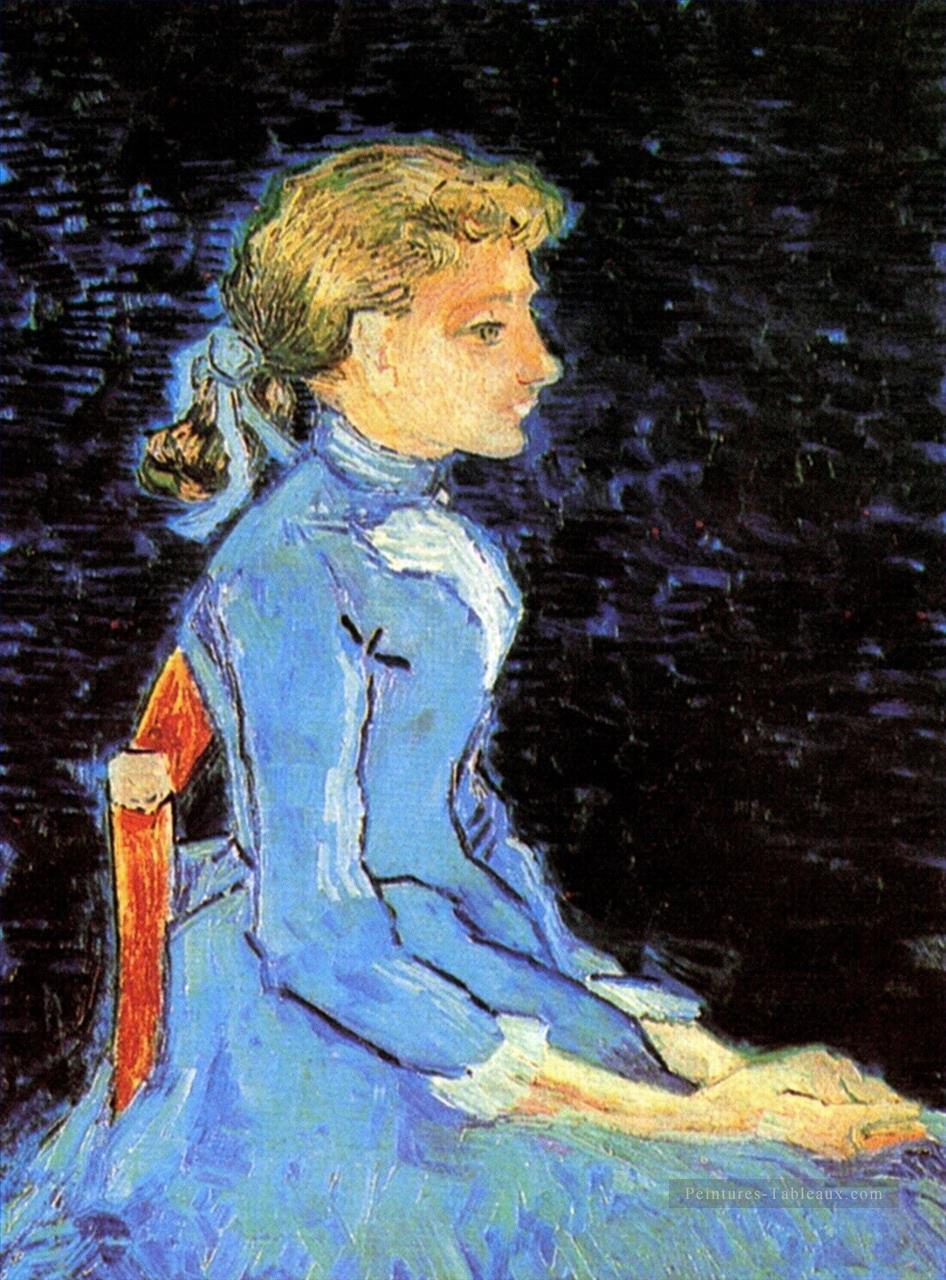 Portrait d’Adeline Ravoux 2 Vincent van Gogh Peintures à l'huile